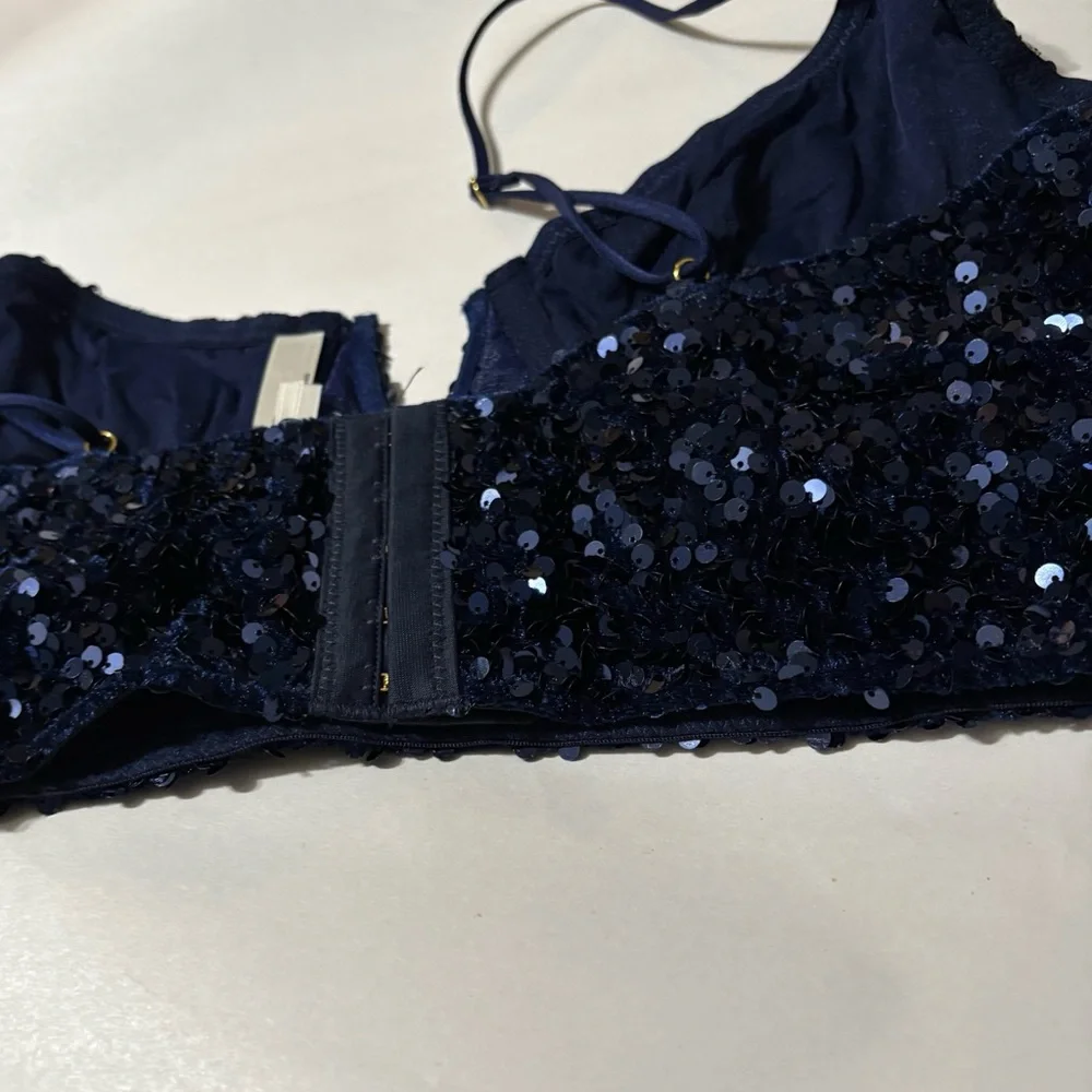 NWT Anthropologie The Eve Sequin Bralette, L - Picture 9 of 12